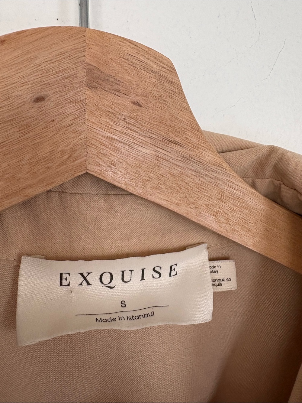 Anthropologie || Exquise Tobie Janie Midi Shirt Dress Fit + Flare Beige Tan S - Picture 5 of 10